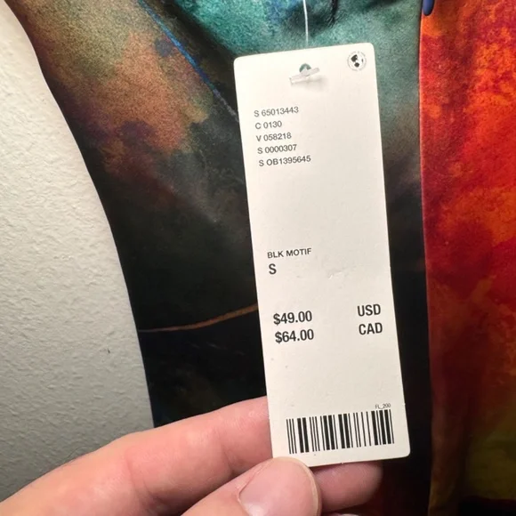 Urban Outfitters Strappy Mini Dress Small Multicolor Abstract Boho Y2K NWT - Picture 6 of 6